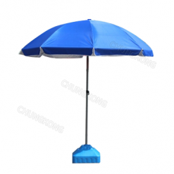 铁质太阳伞蓝红户外宣传广告帐篷可遮阳不含底座.